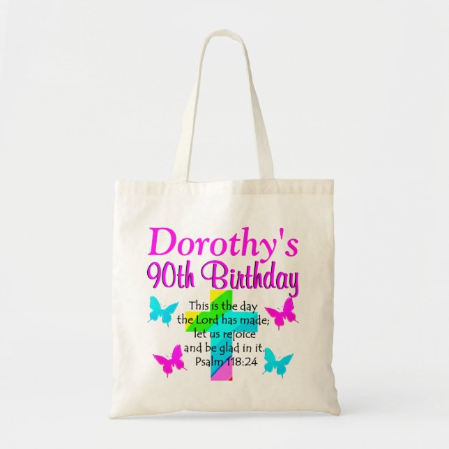 BOLSA TOTE SACO DE TOTE PERSONALIZADO DO 90 RAINBOW (Frente)