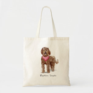 Bolsa Tote Saco de Tote Personalizado do Cão Labradoodle