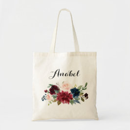 Bolsa Tote Saco de Tote Personalizado. Saco Floral Tote. Brid
