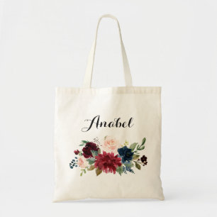 Bolsa Tote Saco de Tote Personalizado. Saco Floral Tote. Brid