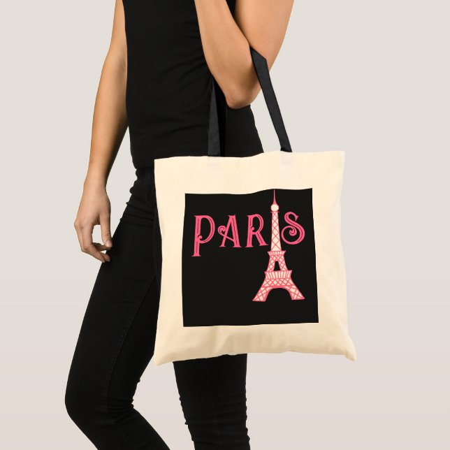 Bolsa Tote Saco de Tote Torre Eiffel em Paris (Frente (produto))