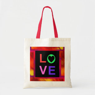 Bolsa Tote Saco de Tote Vermelho e Laranja