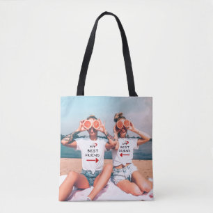 Bolsa Tote Saco de Transporte de Amizade com Foto Personaliza
