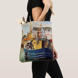 Bolsa Tote Saco de transporte de barco de pesca no porto