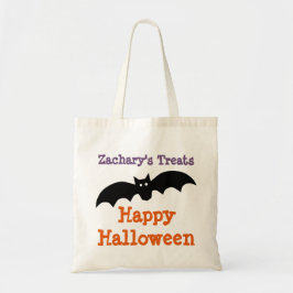 Bolsa Tote Saco de Tratamento Personalizado Morcego Preto de