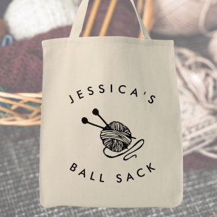 Bolsa Tote Saco de tricô engraçado personalizado