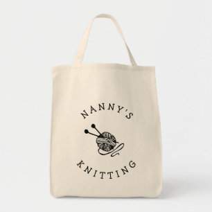 Bolsa Tote Saco de tricô personalizado de vovó personalizado