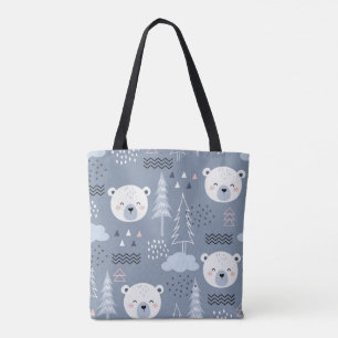 Bolsa Tote Saco de Urso Polar Cinto - Estética da Floresta de