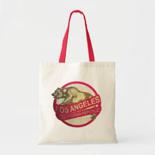 Bolsa Tote Saco de ursos vintage da Califórnia em Los Angeles