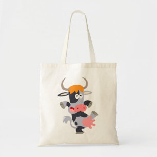 Bolsa Tote Saco de Vaca de Cartoon Dançante