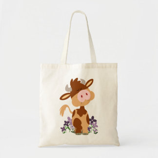 Bolsa Tote Saco de Vaca de Cartoon Mastigado