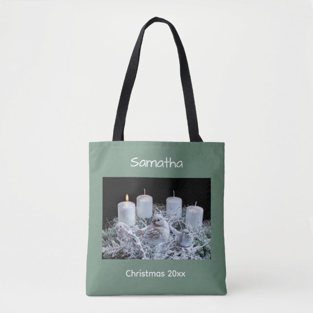 Bolsa Tote Saco de Velas do Advento (Frente)