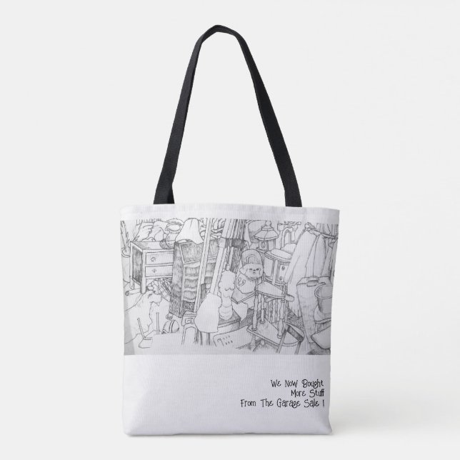 Bolsa Tote Saco de venda de garagemTote (Verso)