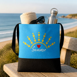 Bolsa Tote Saco de Verão Amor (Coração) Legal
