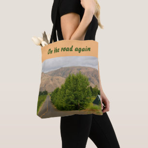 Bolsa Tote Saco de viagem, cena da natureza, suas próprias pa