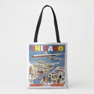 Bolsa Tote Saco de vintagem da Chicago Barniff Airways Viagem