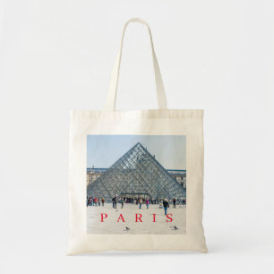 Bolsa Tote Saco de visão da Pirâmide Paris Louvre