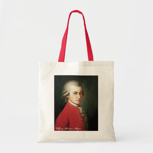 Bolsa Tote Saco de Wolfgang Amadeus Mozart (Frente)