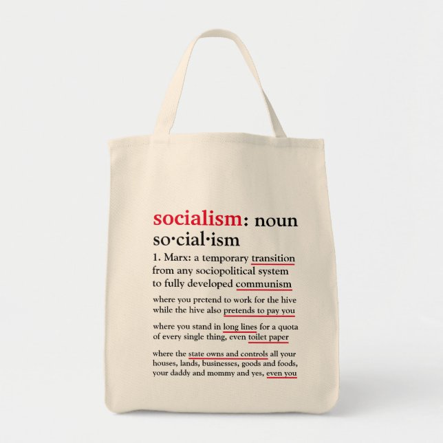 Bolsa Tote Saco definido pelo socialismo (Frente)