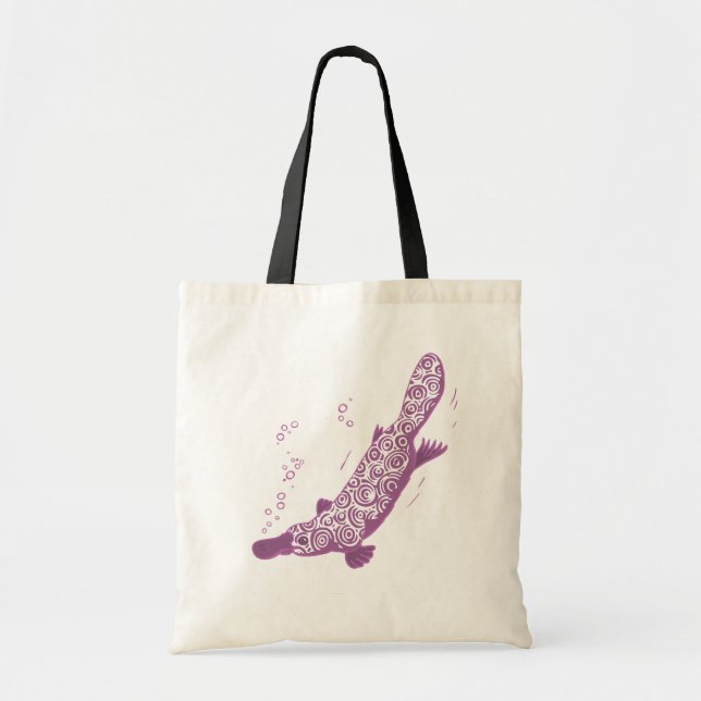 Bolsa Tote Saco diário malva de Platypus (Frente)