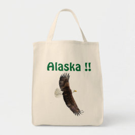 Bolsa Tote Saco do Alaska com águia.