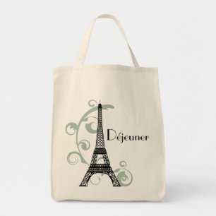 Bolsa Tote Saco do almoço da torre Eiffel