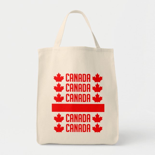 Bolsa Tote Saco do Canadá - escolha estilo e personalize (Frente)