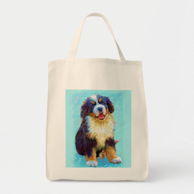 Bolsa Tote saco do cão de montanha bernese (Frente)