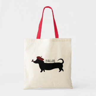 Bolsa Tote Saco do cão de salsicha