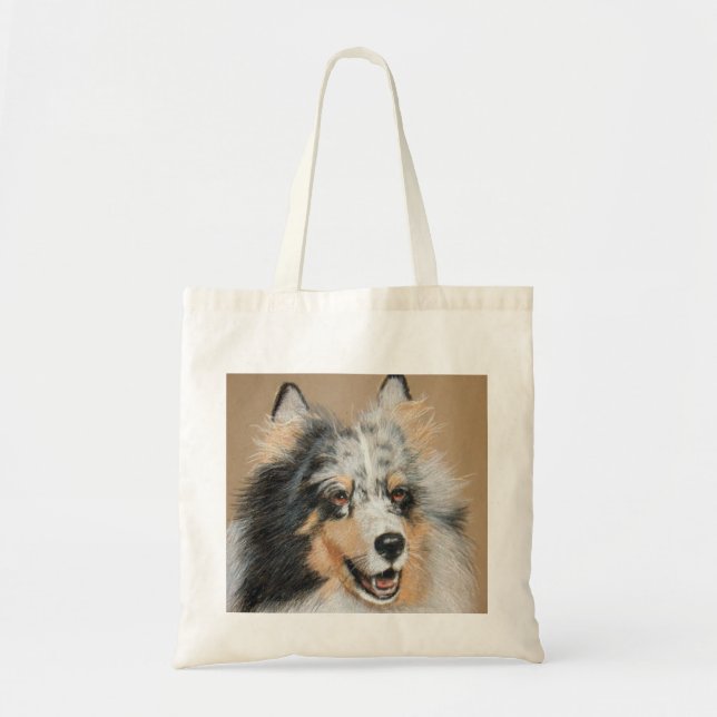 BOLSA TOTE SACO DO CÃO DE SHELTIE (Frente)