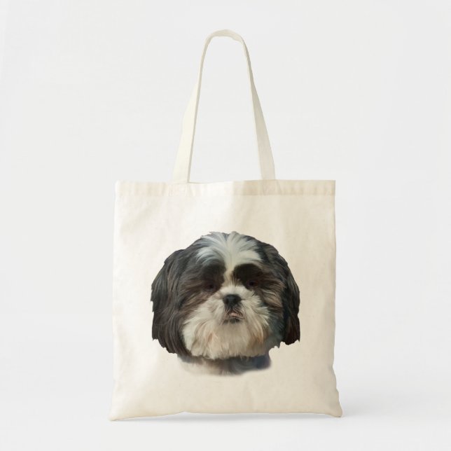 Bolsa Tote Saco do cão de Shih Tzu (Frente)