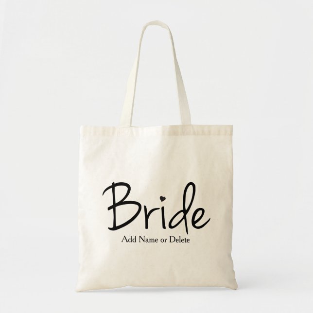 Bolsa Tote Saco do casamento para a sacola das canvas do (Frente)