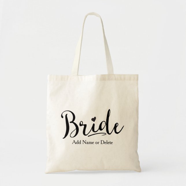 Bolsa Tote Saco do casamento para a sacola das canvas do (Frente)
