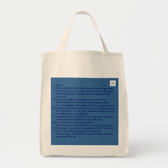 Bolsa Tote saco do chanin (Frente)