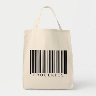 Bolsa Tote Saco do código de barras dos mantimentos
