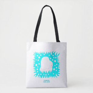 Bolsa Tote Saco do Coração da Neve do Inverno