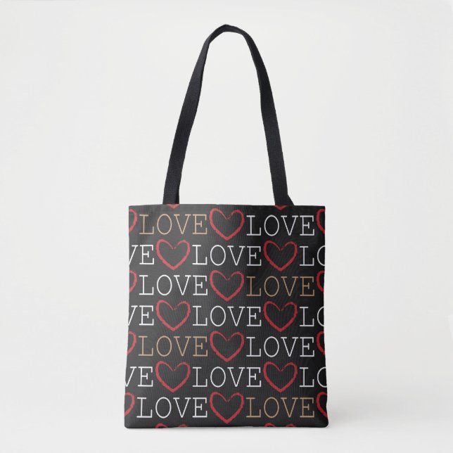 Bolsa Tote Saco do coração do AMVE (Frente)