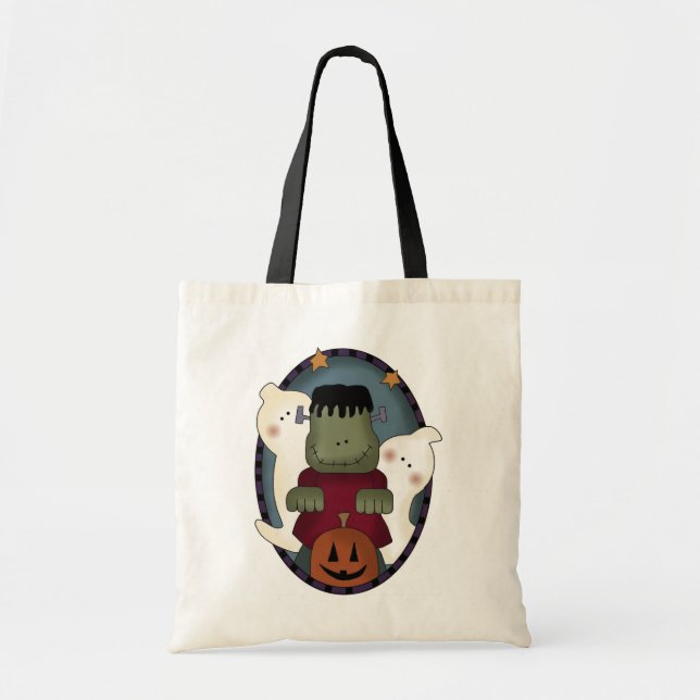 Bolsa Tote Saco do deleite do Dia das Bruxas dos monstro dos (Frente)