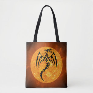Bolsa Tote saco do dragão de incêndio