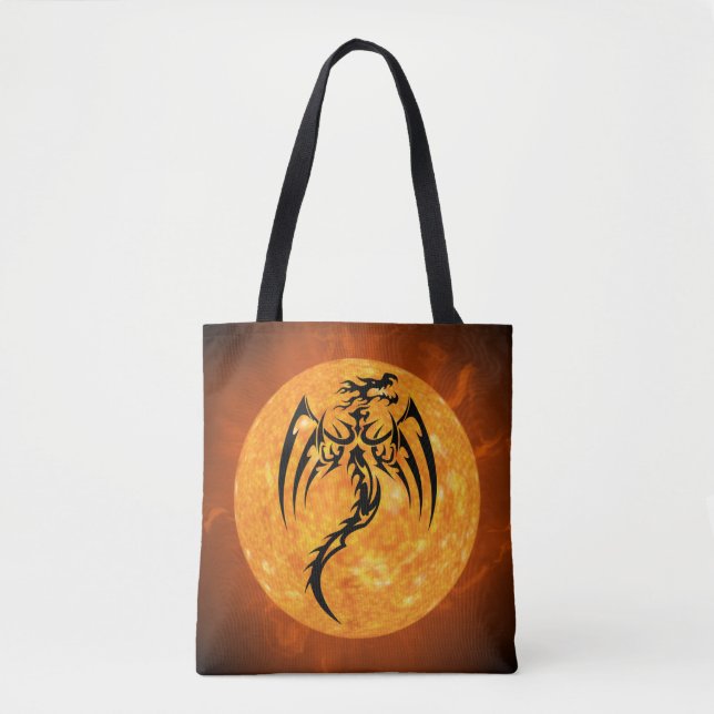 Bolsa Tote saco do dragão de incêndio (Frente)