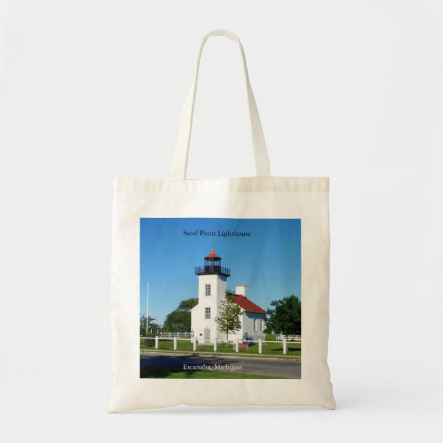 Bolsa Tote Saco do farol do ponto de areia (Frente)