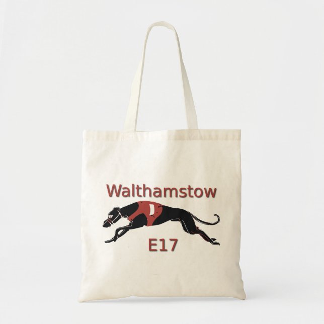Bolsa Tote Saco do galgo de Walthamstow E17 (Frente)