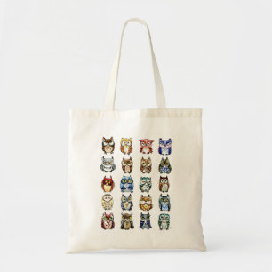 Bolsa Tote Saco do gato e das corujas