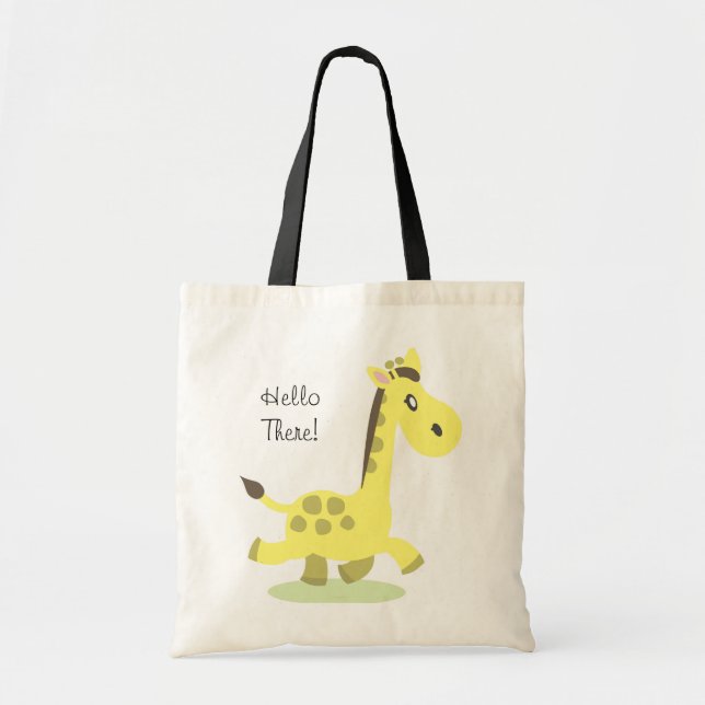 Bolsa Tote Saco do girafa, olá! lá! (Frente)