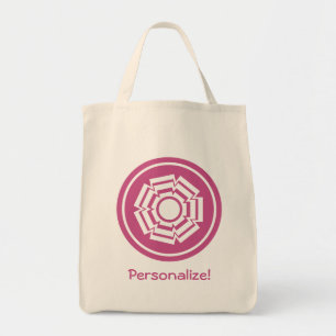 Bolsa Tote Saco do Groove Floral, Magenta