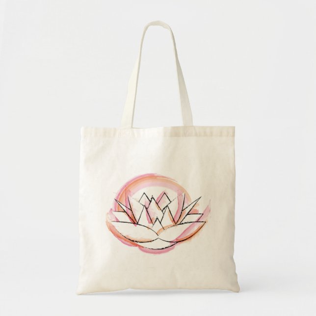 Bolsa Tote Saco do lírio de água (Frente)
