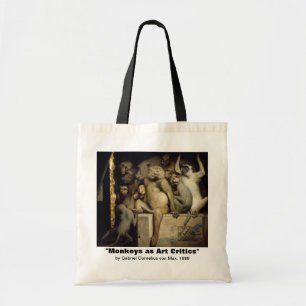 Bolsa Tote Saco do macaco:   Críticos da arte do macaco