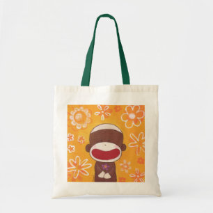 Bolsa Tote Saco do macaco da peúga da flor