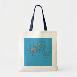 Bolsa Tote Saco do mapa de Fiji