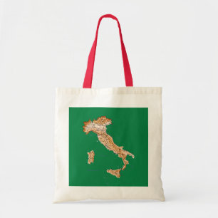 Bolsa Tote Saco do mapa de Italia